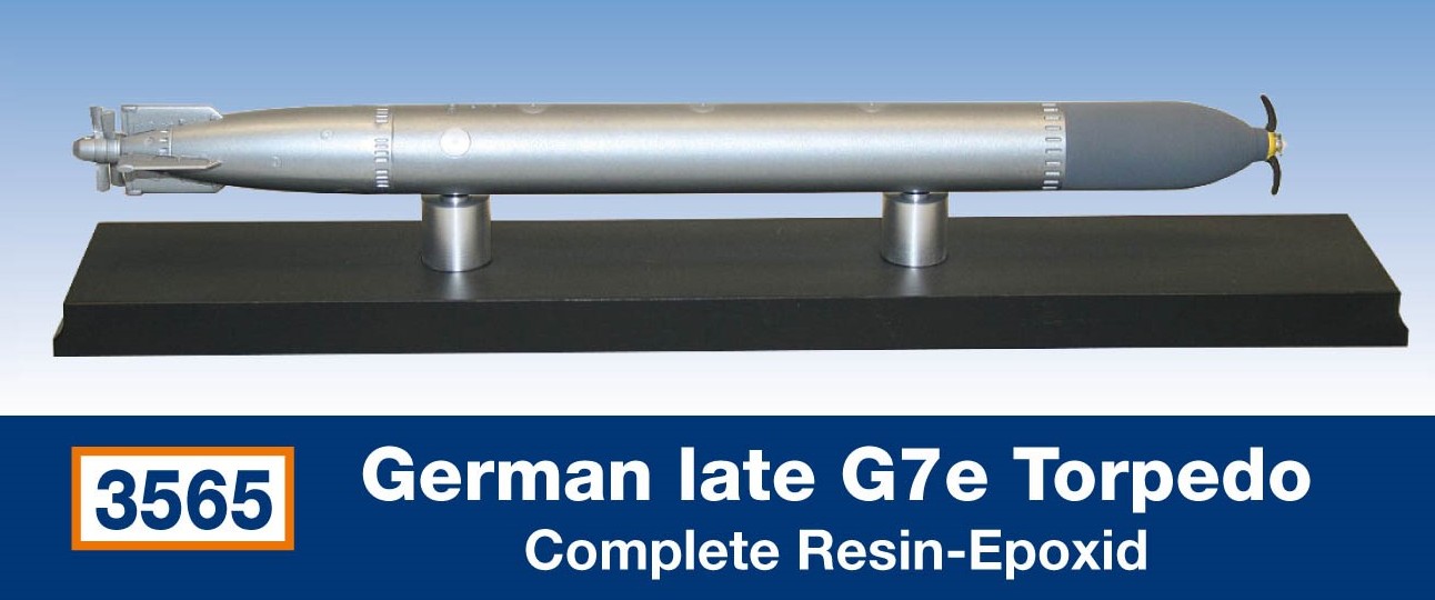 German late G7e Torpedo / Resin-Epoxid...