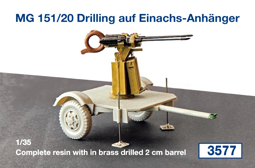 MG 151/20 Drilling auf Einachs-Anhänger...