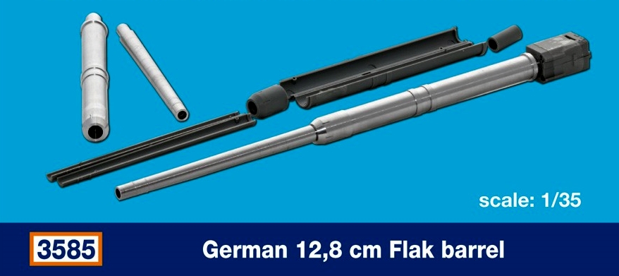 German 12,8 cm Flak barrel...