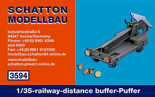 1/35-railway-distance buffer-Puffer; 2er Set...
