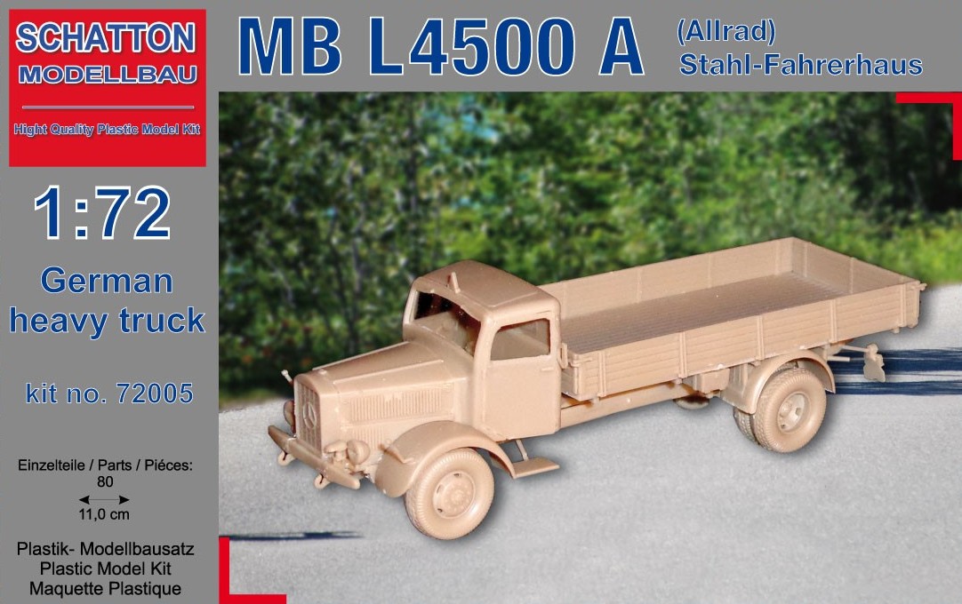 German Truck MB L4500 A (Allrad) Stahl-Fahrerhaus...