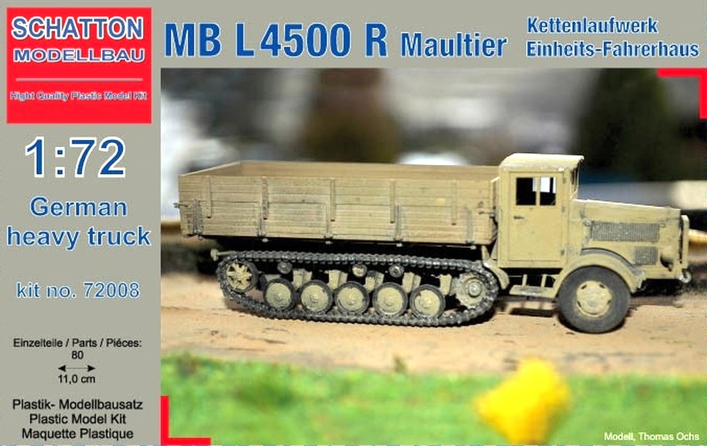 German Heavy Truck MB L4500 R Maultier; Kettenlaufwerk, Einh...