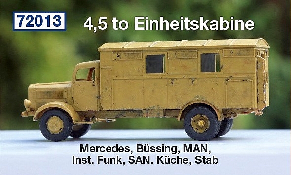 4,5 to Einheitskabine: Mercedes, Büssing, MAN, Inst. Funk, S...